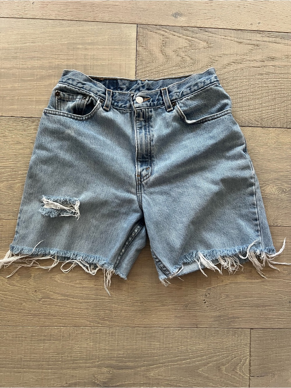 Levi's 550 Vintage Cut Off Jean Shorts 14 inch waist